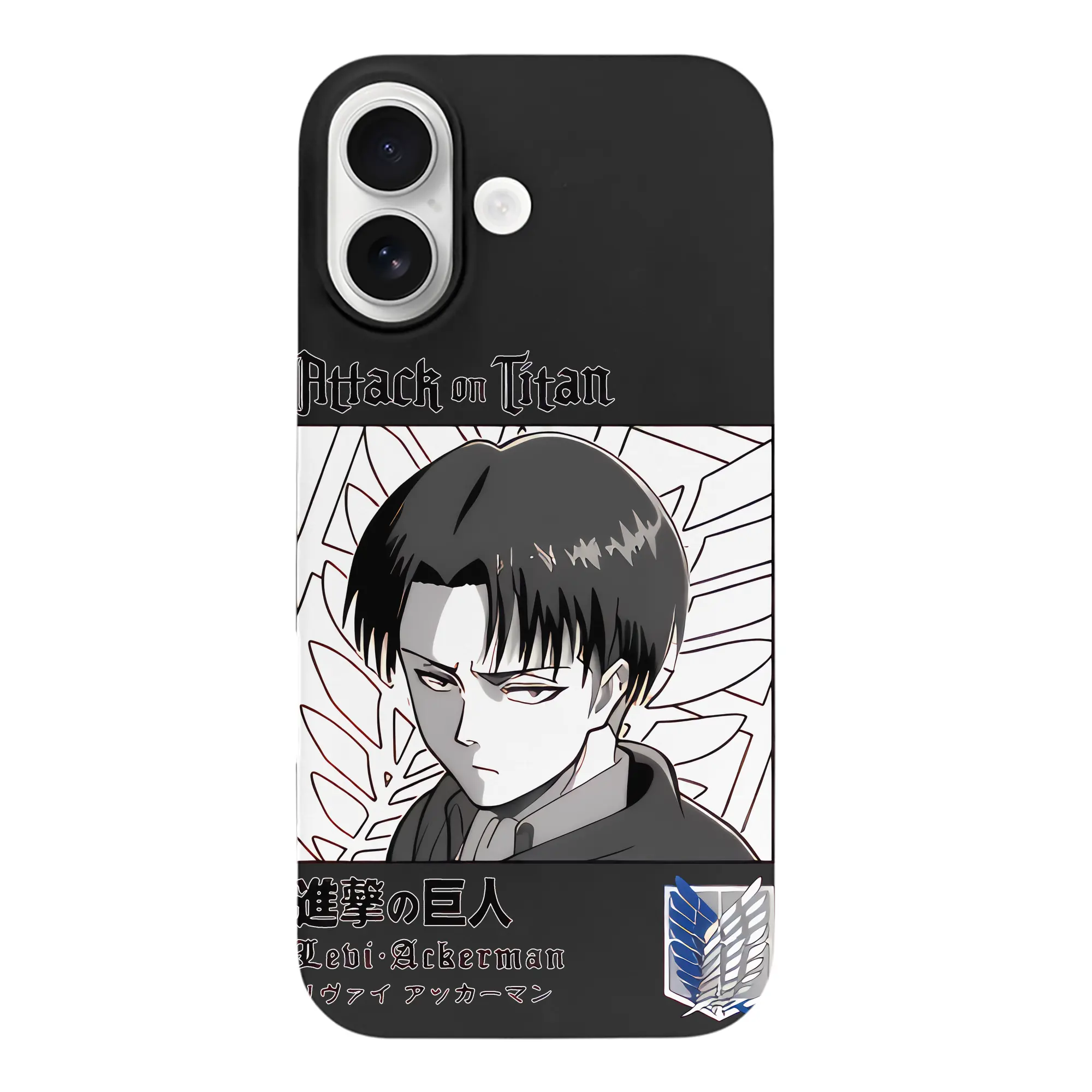 進撃の巨人 グッズ リヴァイ・アッカーマン - iPhone 17 シリーズ シリコンケース 薄型 耐衝撃 指紋防止 ソフトタッチカバー 精密フィット 傷防止 保護ケース iPhone 17/17 Air/17 Pro/17 Pro Max 対応